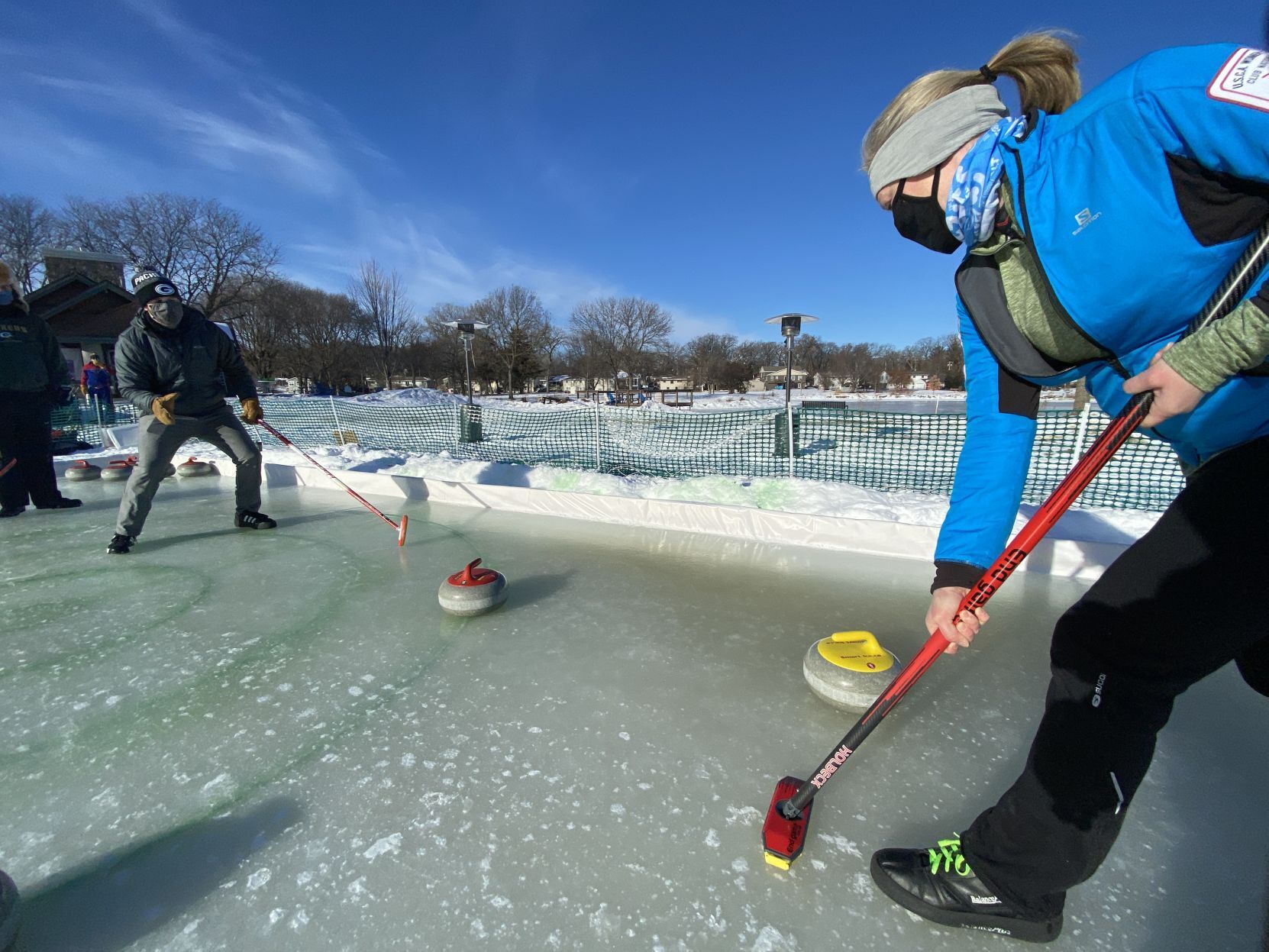 Outdoor Curling in Monona